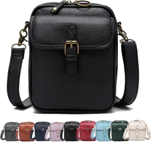 Urvashi Crossbody Leather Bag, Luma Urvashi Leather Bag, Retro Double-Layer Large Capacity Mini Crossbody Bags