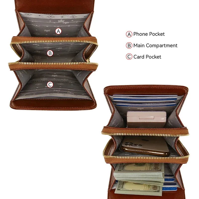 Vertical Cell Phone Crossbody Bag