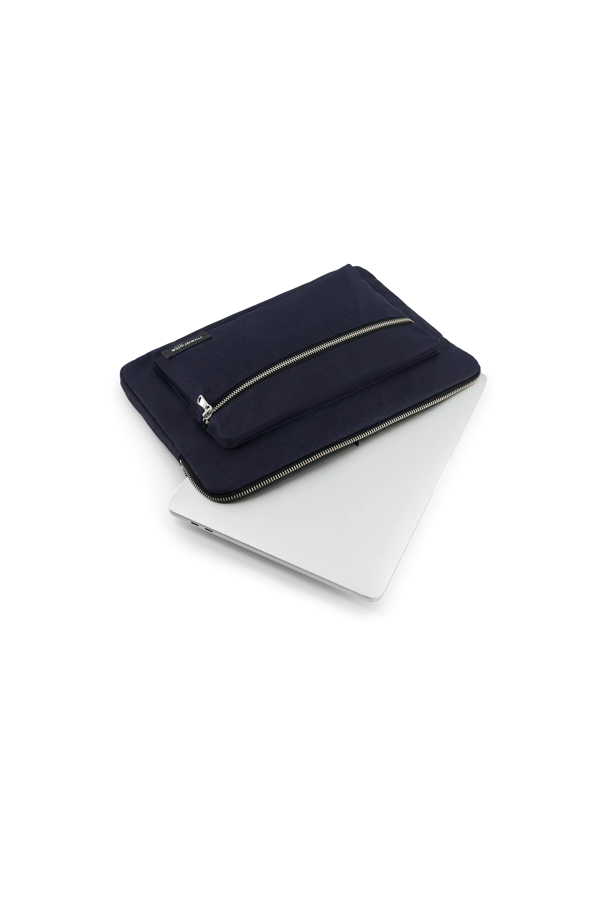 Vivienne, the 13" Laptop Sleeve - Recycled cotton Navy Blue