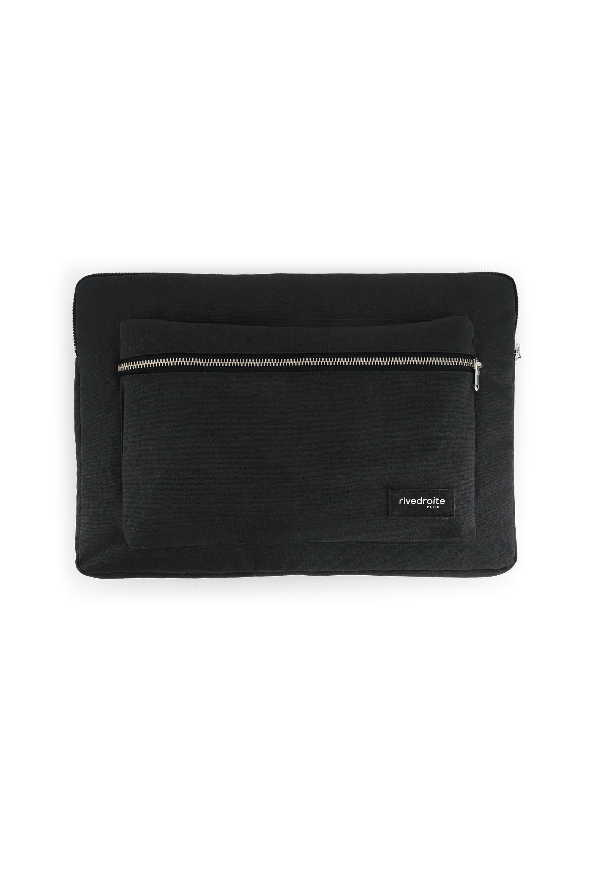 Vivienne, the 15" Laptop Sleeve - Recycled cotton Black