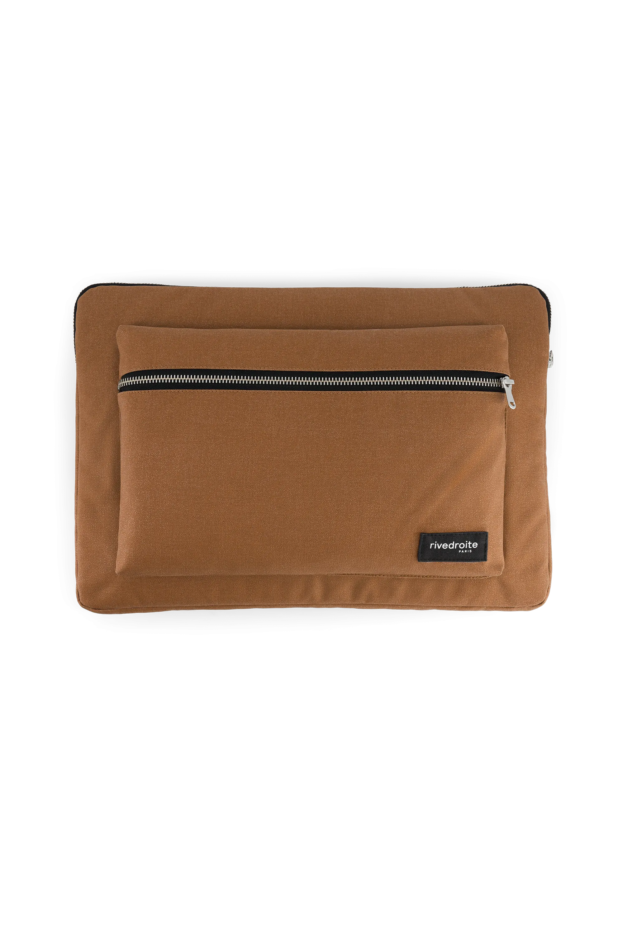 Vivienne, the 15" Laptop Sleeve - Recycled cotton Camel