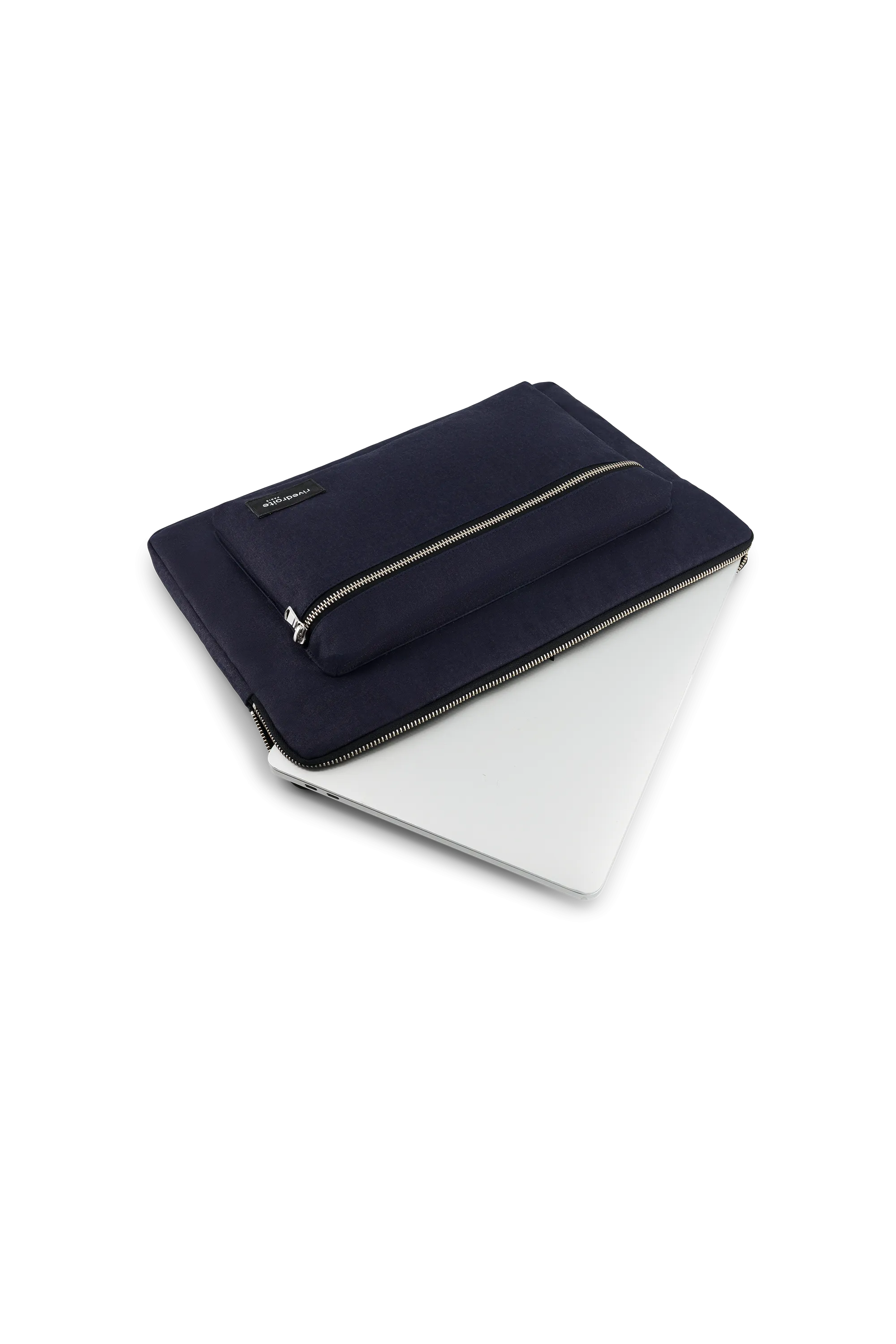 Vivienne, the 15" Laptop Sleeve - Recycled cotton Navy Blue