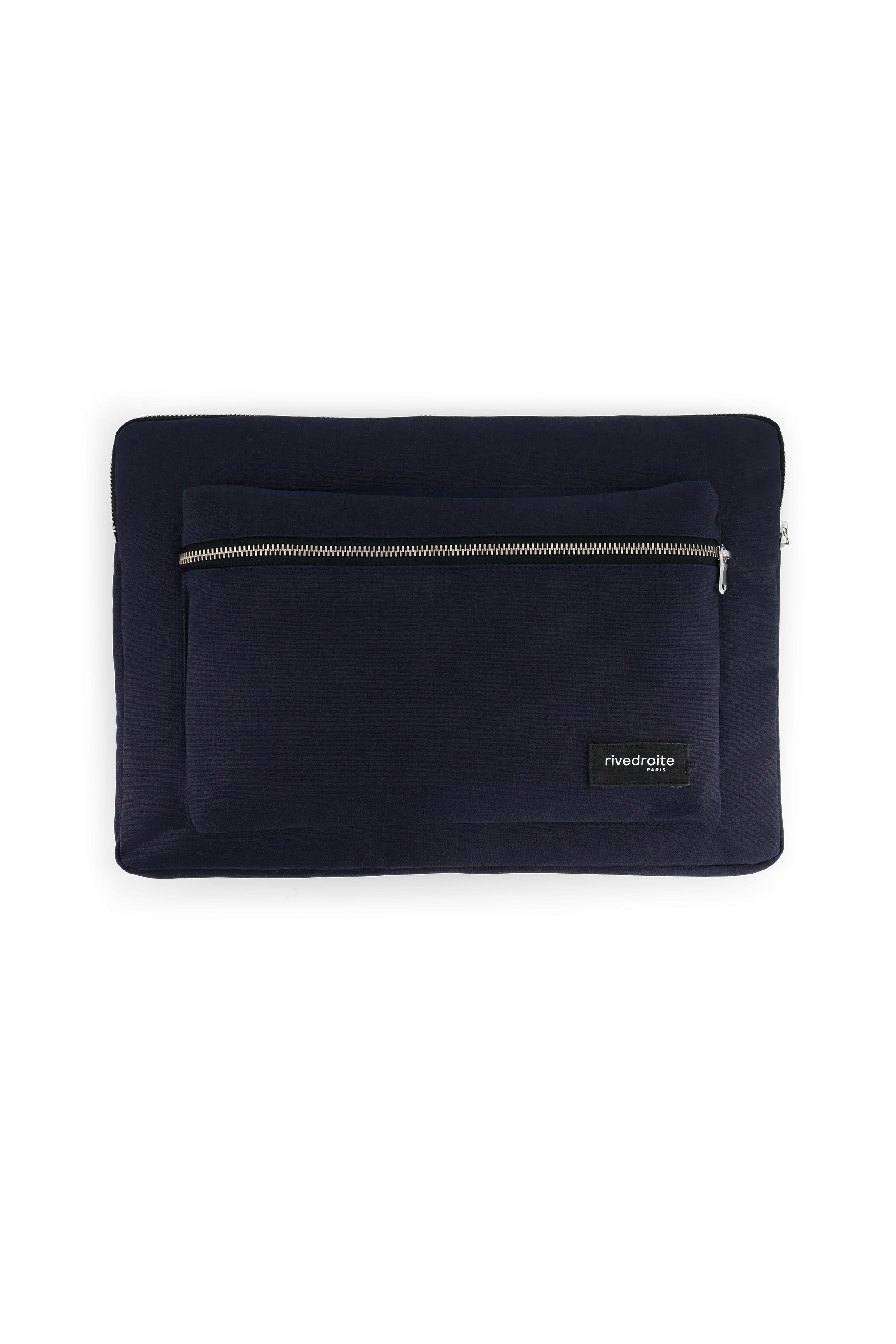 Vivienne, the 15" Laptop Sleeve - Recycled cotton Navy Blue
