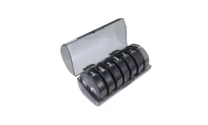 Well-Organized Weekly Pill Storage Box - Black