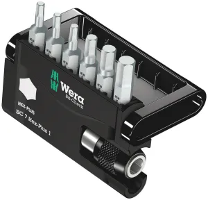Wera 05056168001 Bit-Check 7 Hex-Plus 1, 7 pieces