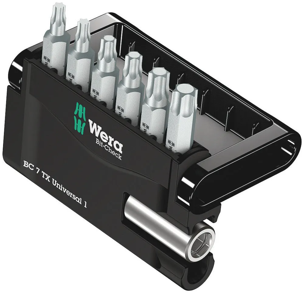Wera 05056294001 Bit-Check 7 TX Universal 1, 7 pieces