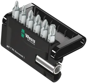 Wera 05056296001 Bit-Check 7 PZ Universal 1, 7 pieces