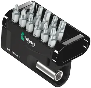 Wera 05057424001 Bit-Check 12 Metal 1, 12 pieces