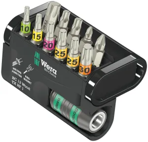 Wera 05057435001 Bit-Check 12 Wood TX HF 1, 12 pieces