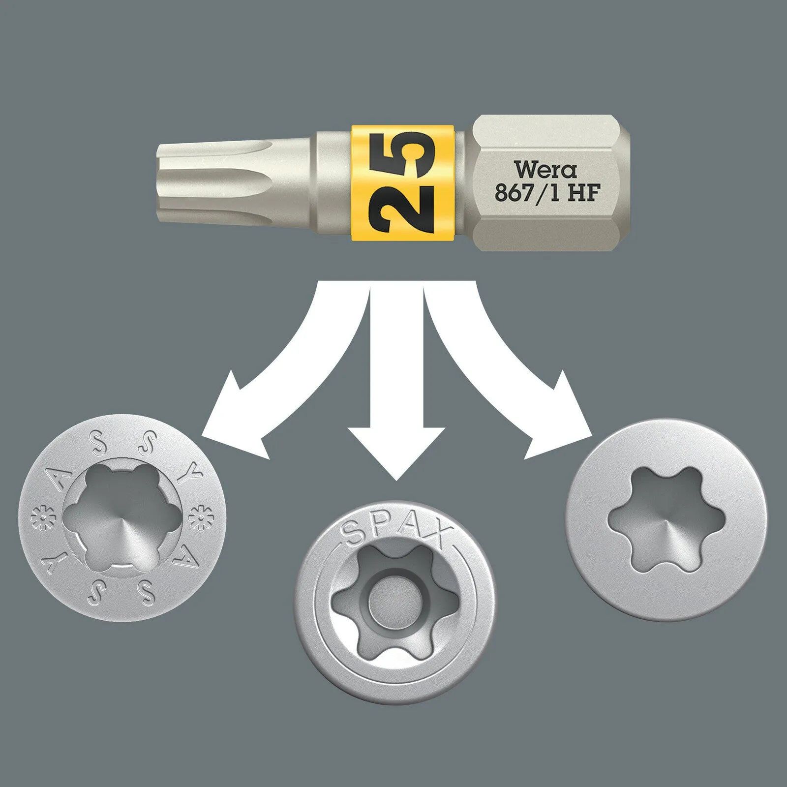 Wera Bit-Check 12 Wood TX HF 1 SB, 12pc - 05073641001