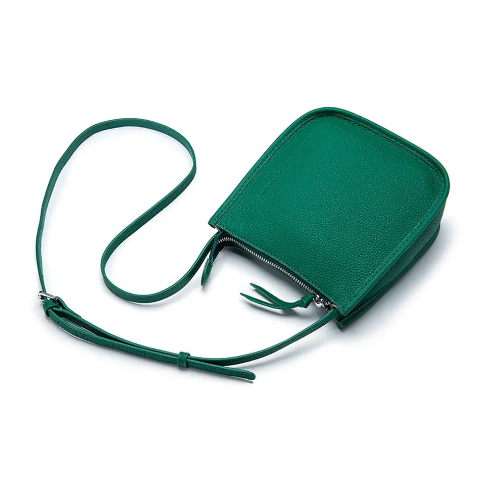 Women Genuine Leather One Shoulder Bucket Bag Luxury Cowhide Crossbody Bag For Female Designer Handbag Small Messenger Tote