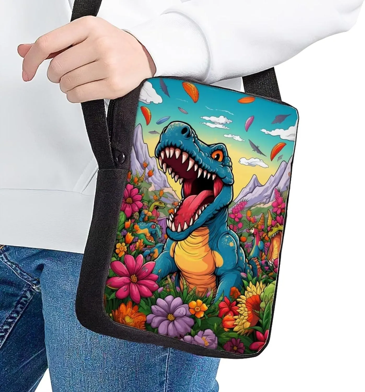 Women Men Small Crossbody Bag Messenger Purse for Traveling Shopping