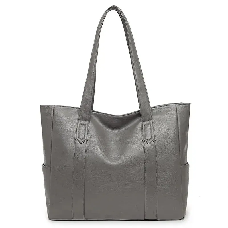 Women PU Leather Large Capacity Shoulder Bag Crossbody Hand Tote Vintage