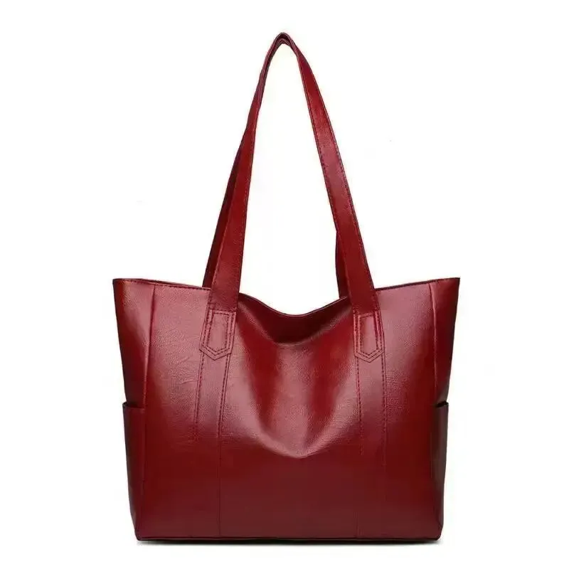 Women PU Leather Large Capacity Shoulder Bag Crossbody Hand Tote Vintage