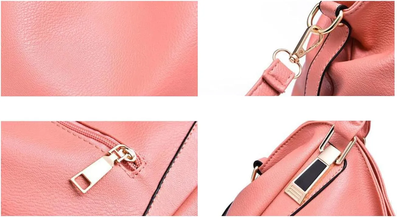 Women Soft Synthetic Patent Leather Handbag Large Capacity Female Tote Clutches Shoulder Messenger Crossbody Bag