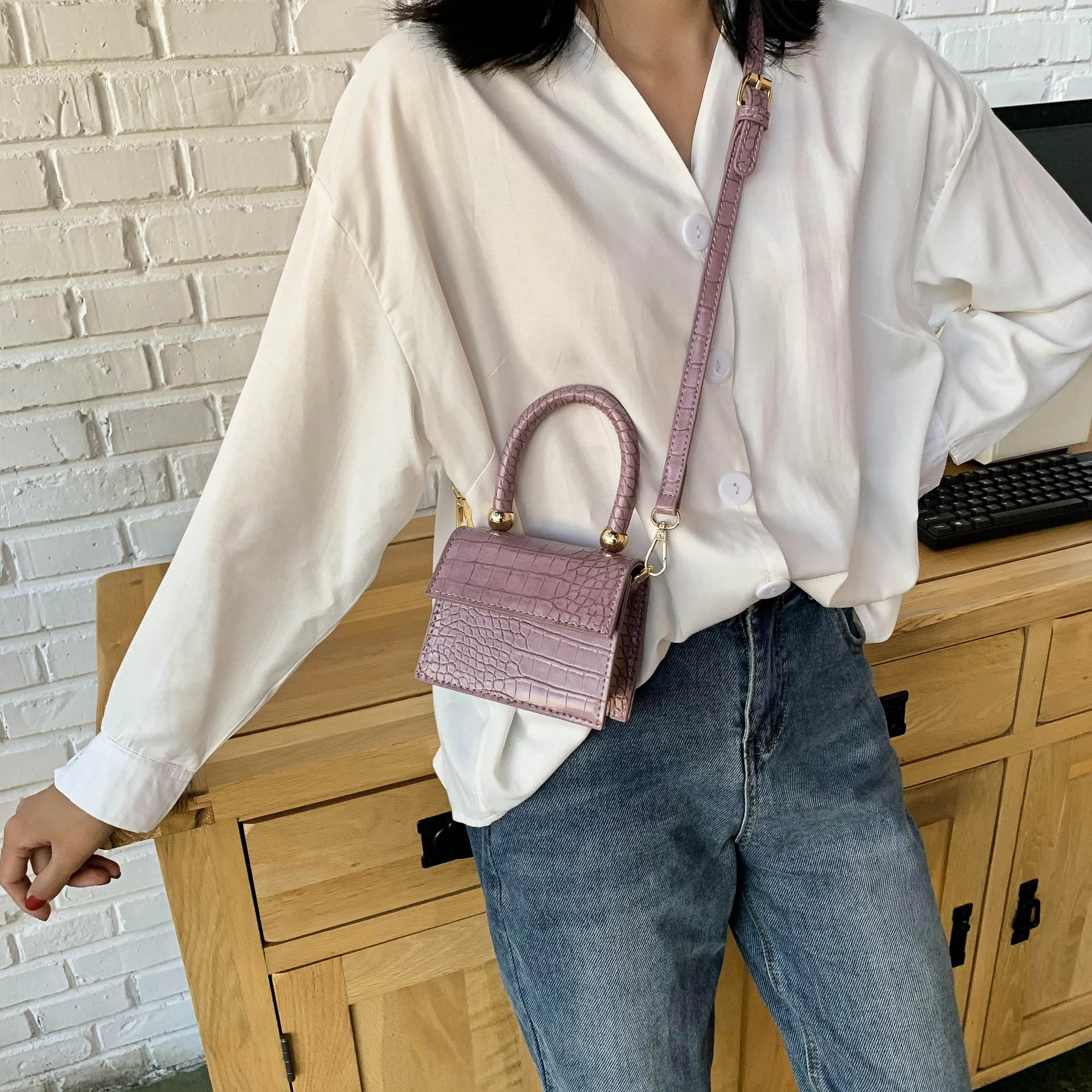 Women Solid Shoulder Handbags Female Travel Totes Lady Cross Body Bag