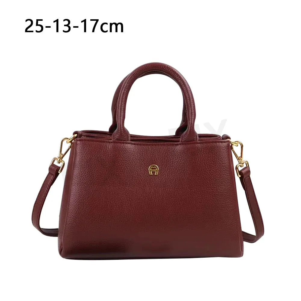 Women's Brand Classic Handbag Genuine Leather Shoulder Messenger Bag for Women Fashion Crossbody Tote Bag