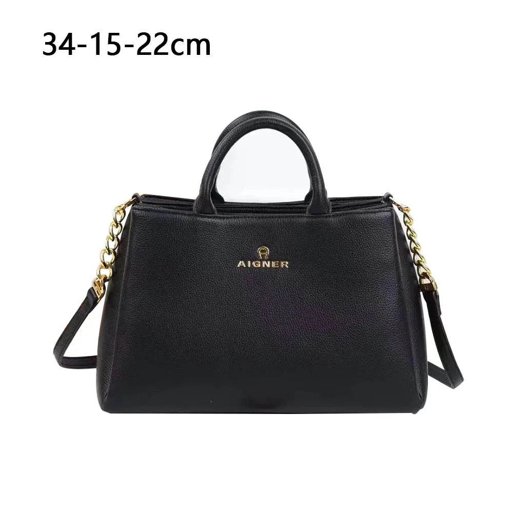 Women's Brand Classic Handbag Genuine Leather Shoulder Messenger Bag for Women Fashion Crossbody Tote Bag