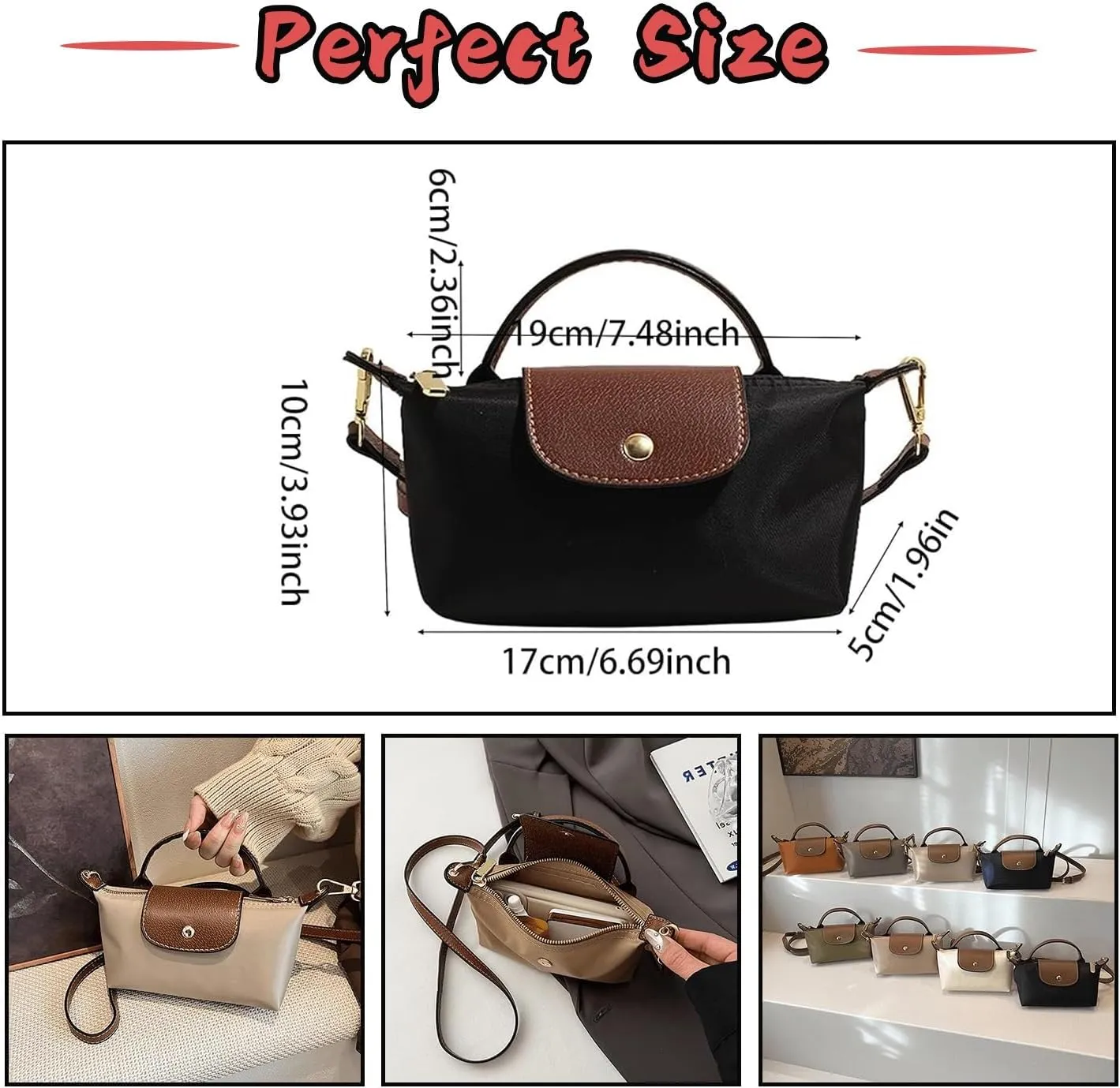 Women's Fashion Colorblock Mini Crossbody Bag, Elegant Handbags Purses with Adjustable Strap, Solid Square Purse Totes Bag