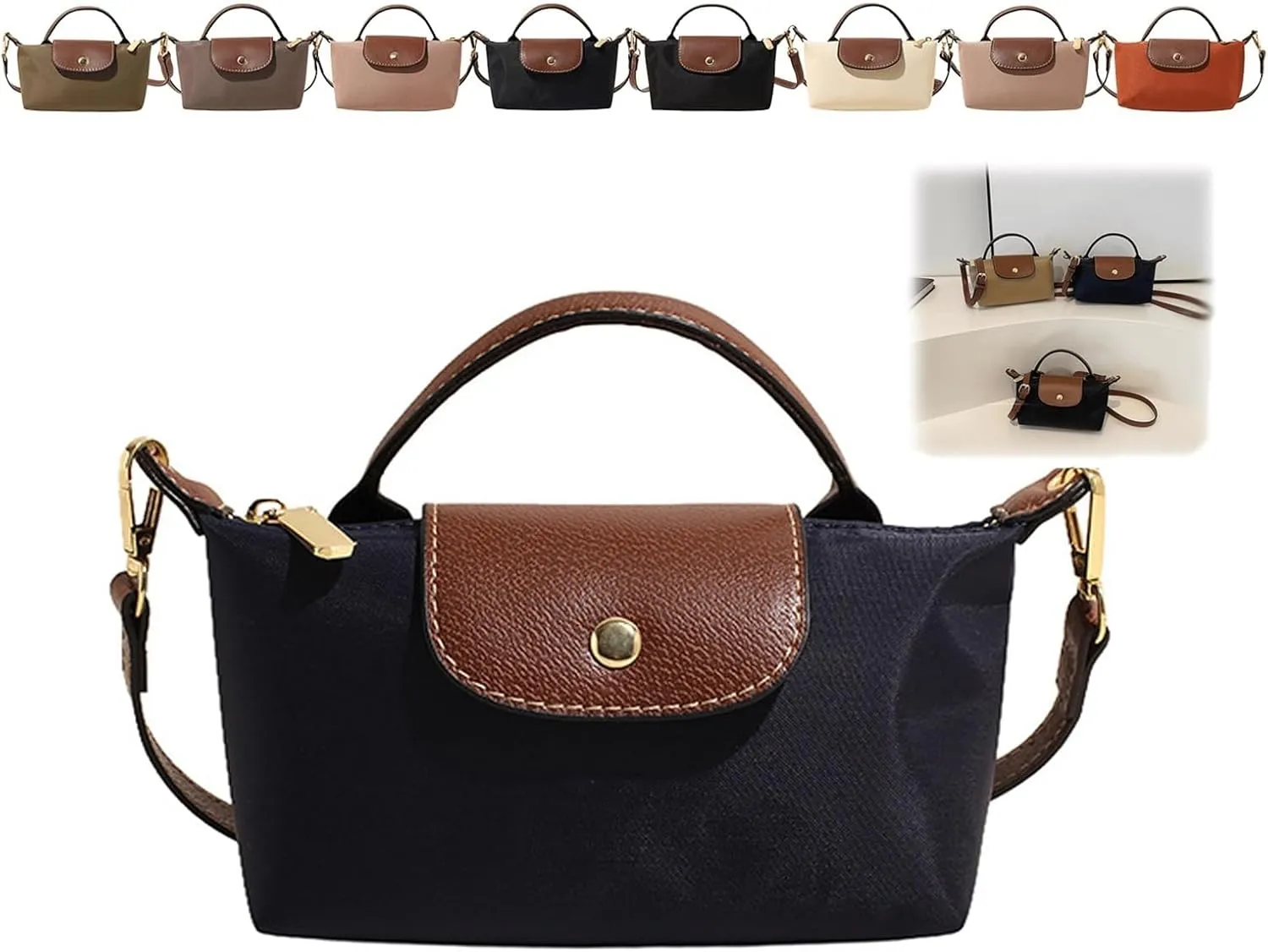 Women's Fashion Colorblock Mini Crossbody Bag, Elegant Handbags Purses with Adjustable Strap, Solid Square Purse Totes Bag