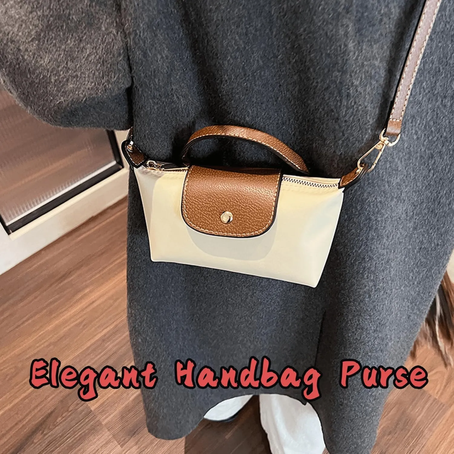Women's Fashion Colorblock Mini Crossbody Bag, Elegant Handbags Purses with Adjustable Strap, Solid Square Purse Totes Bag