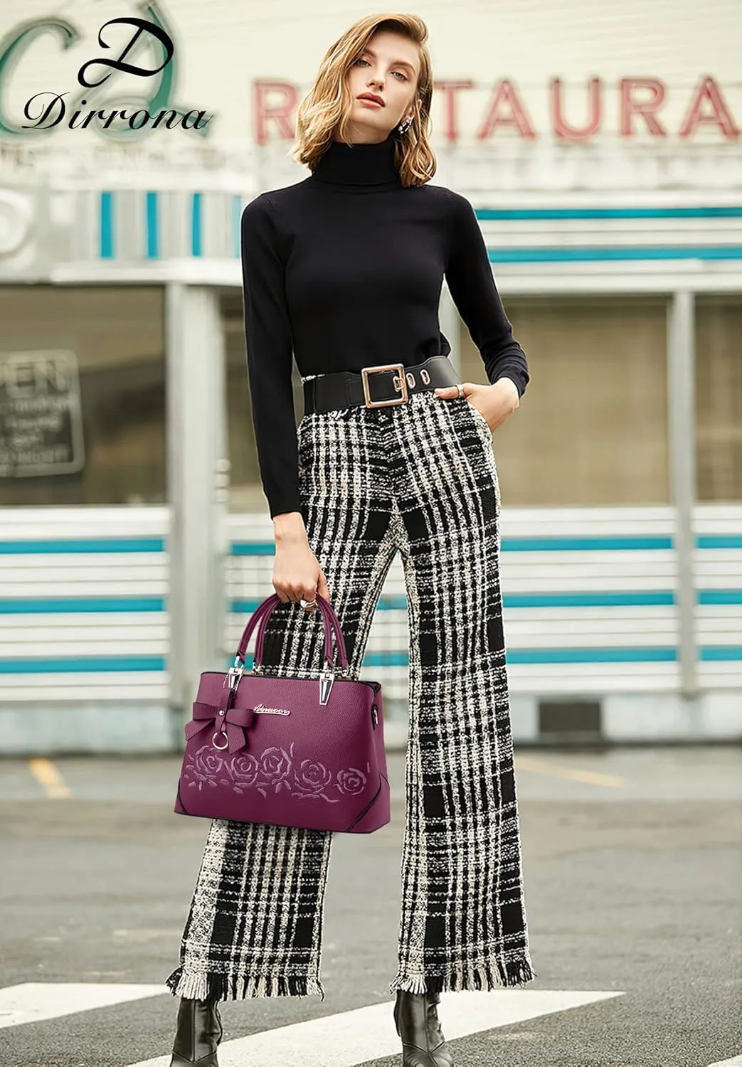 Womens Handbag Ladies Shoulder Bags Casual Messenger Bag Bowknot