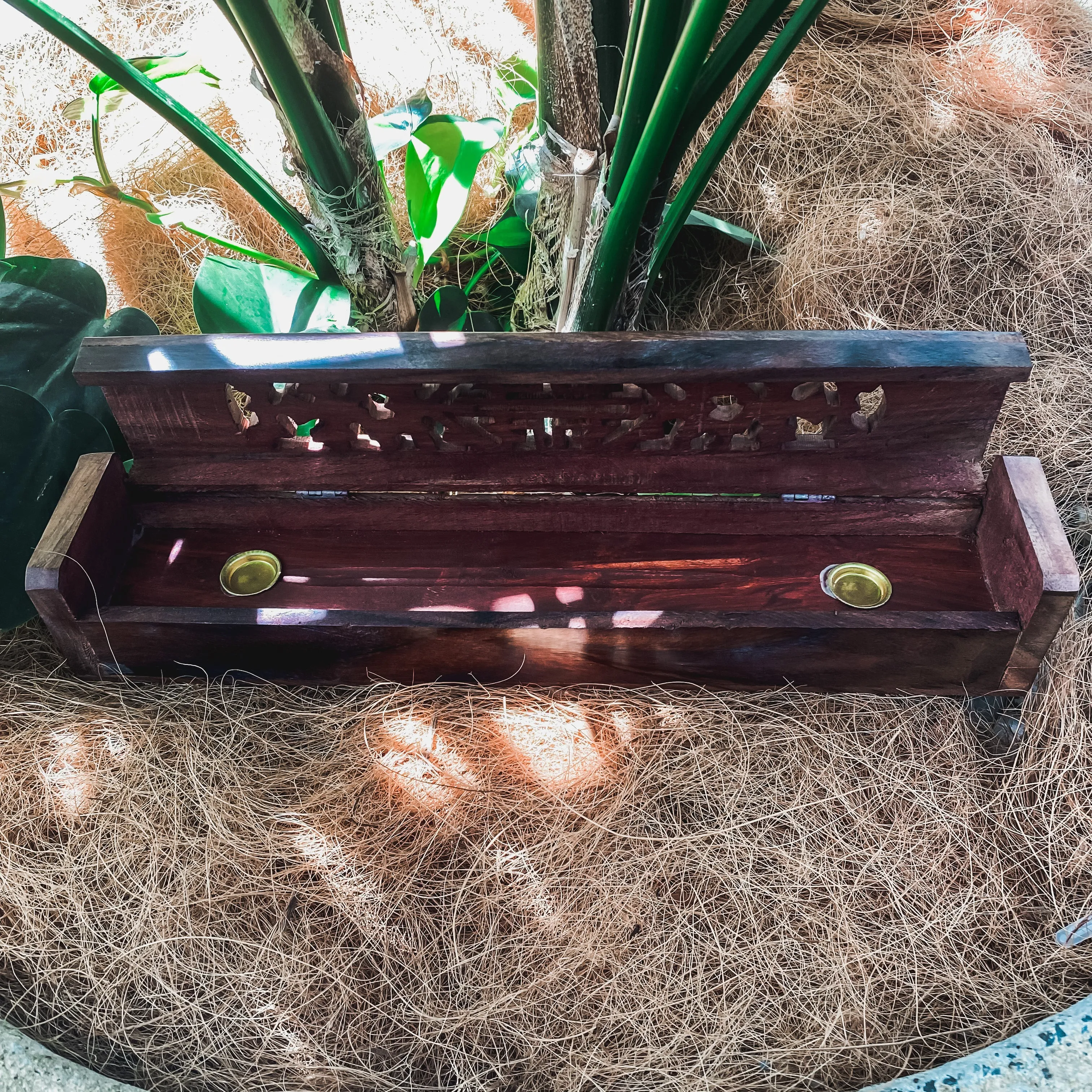Wooden Incense Holder - Jali Flat Box