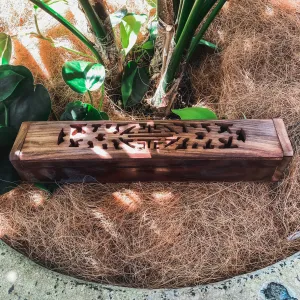 Wooden Incense Holder - Jali Flat Box