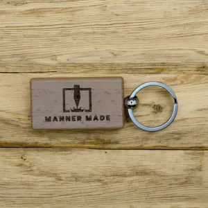 Wooden Rectangle Keychain