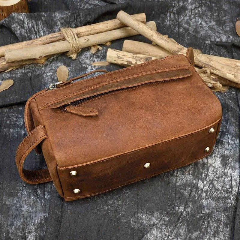 Woosir Leather Hanging Dopp Kit