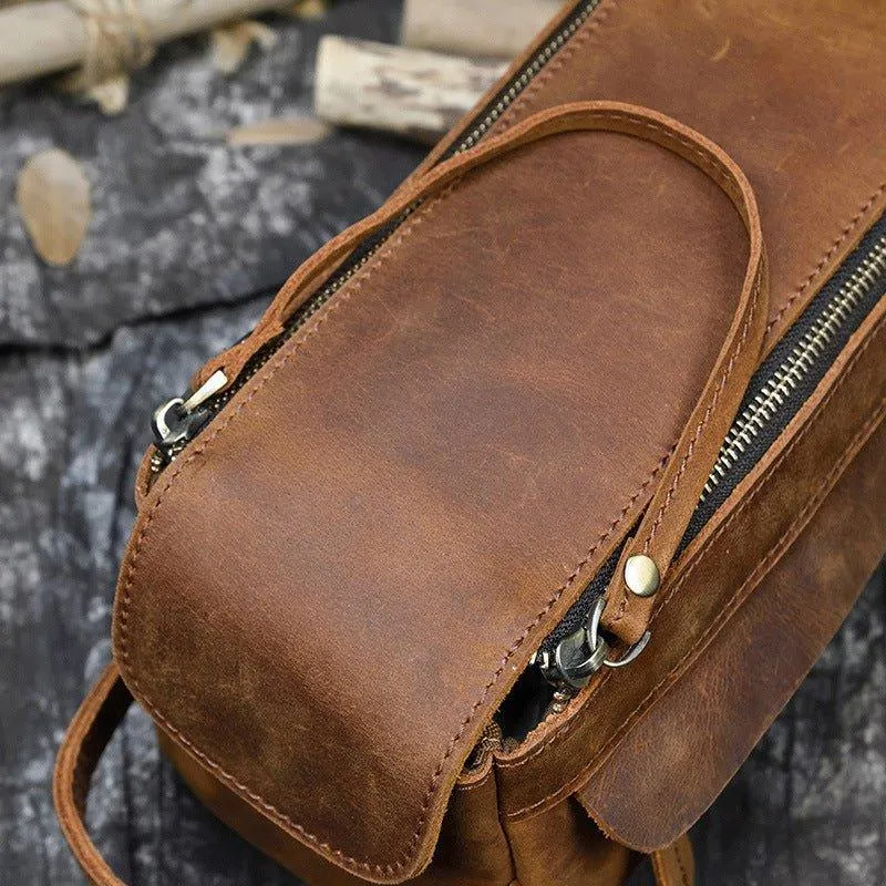 Woosir Leather Hanging Dopp Kit