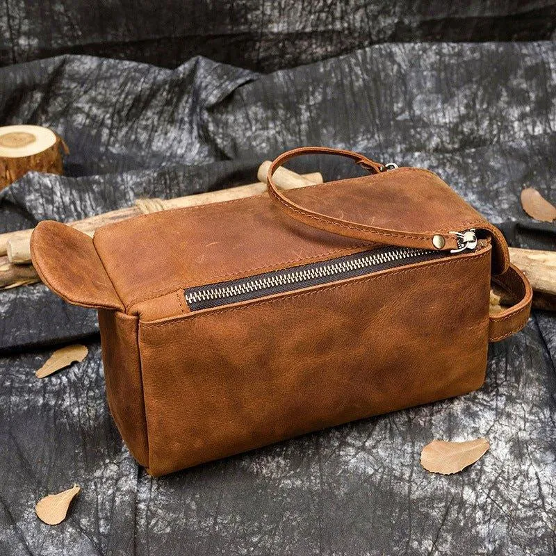 Woosir Leather Hanging Dopp Kit