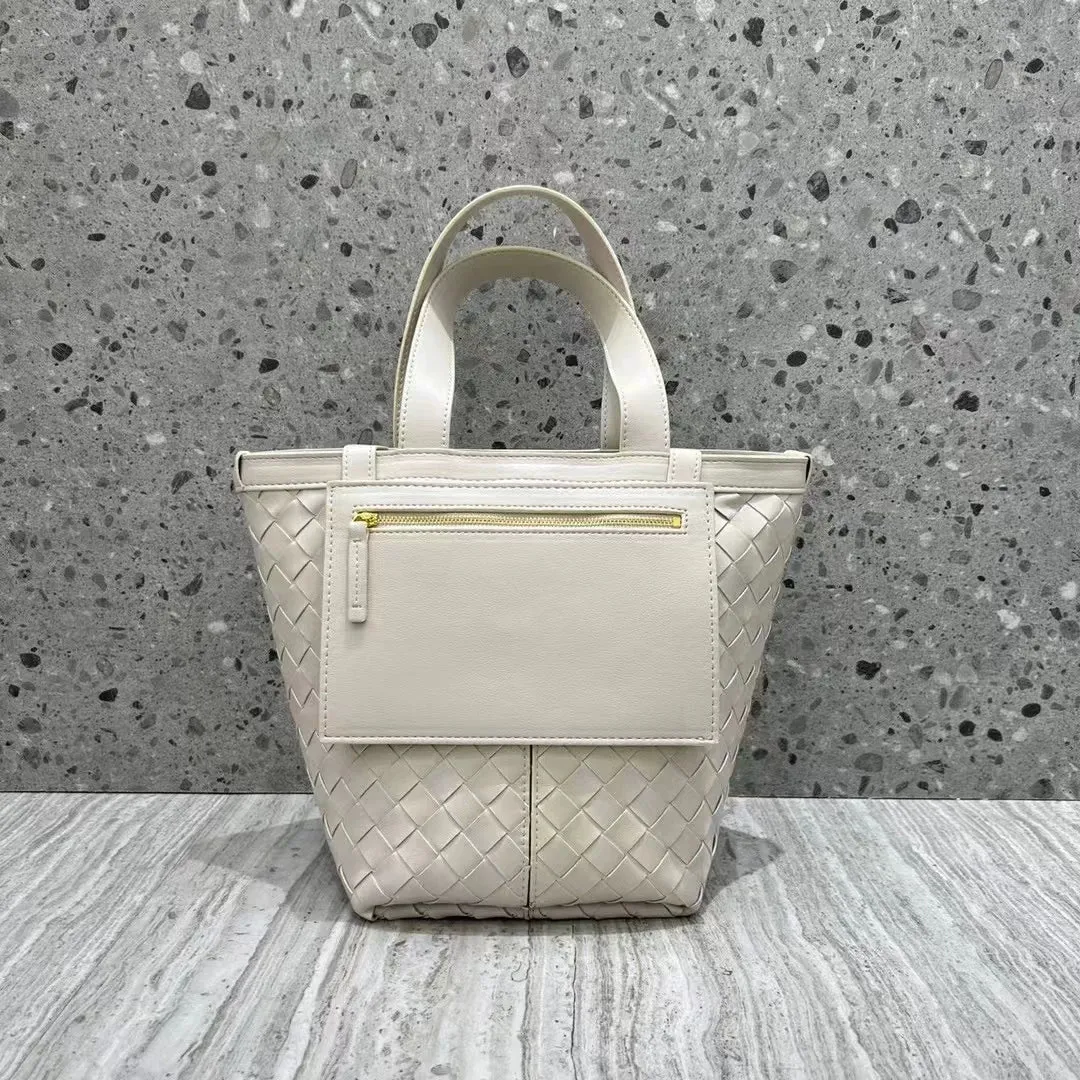 Woven Leather Tote Bag