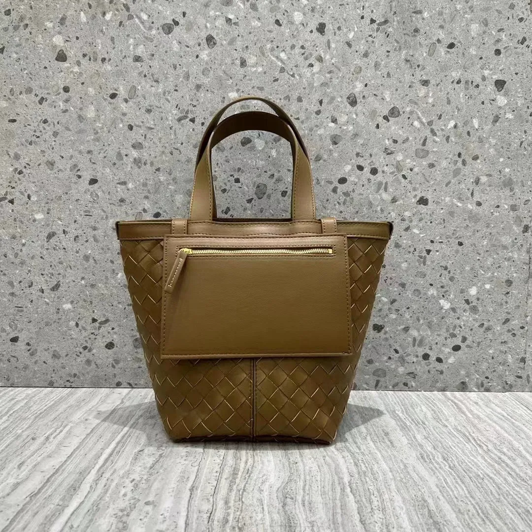Woven Leather Tote Bag