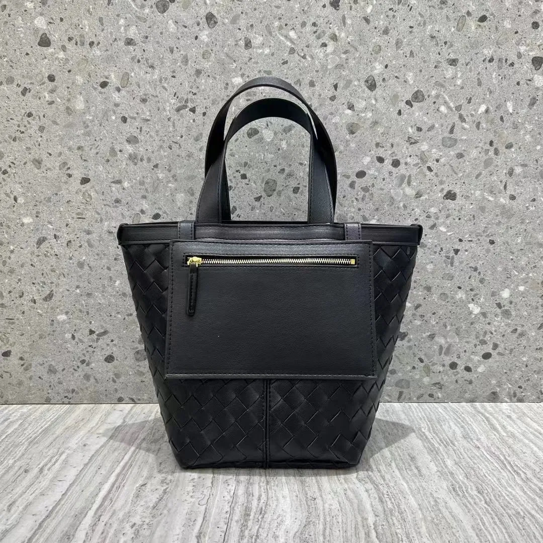 Woven Leather Tote Bag