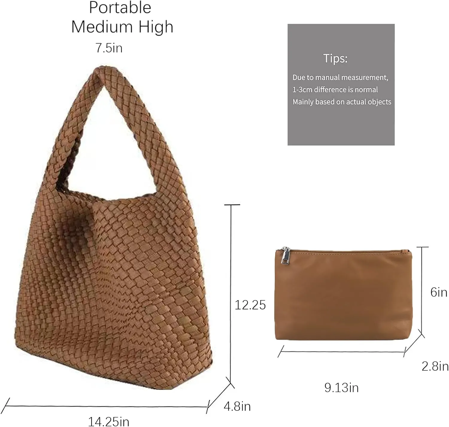 Woven Tote Bag Womens Purse Woven Bags for Women Large Summer BeachTote Bags Vegan Leather Shoulder Handbags Travel Totes