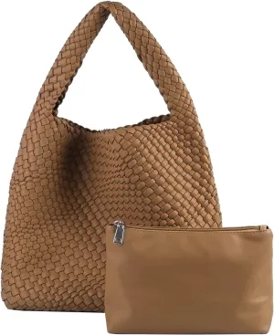 Woven Tote Bag Womens Purse Woven Bags for Women Large Summer BeachTote Bags Vegan Leather Shoulder Handbags Travel Totes
