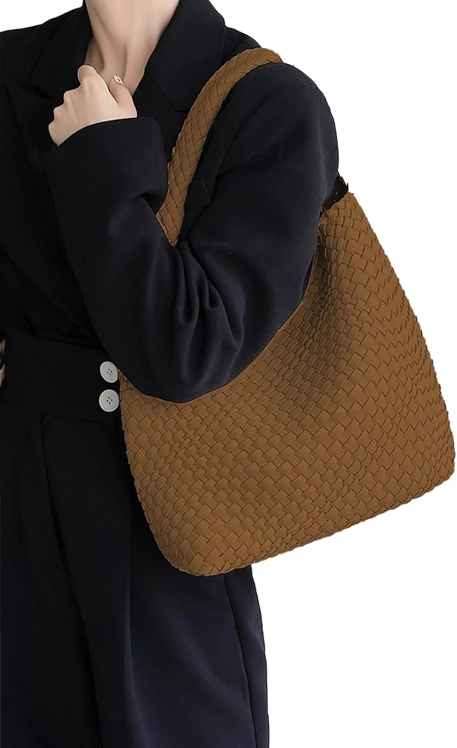 Woven Tote Bag Womens Purse Woven Bags for Women Large Summer BeachTote Bags Vegan Leather Shoulder Handbags Travel Totes