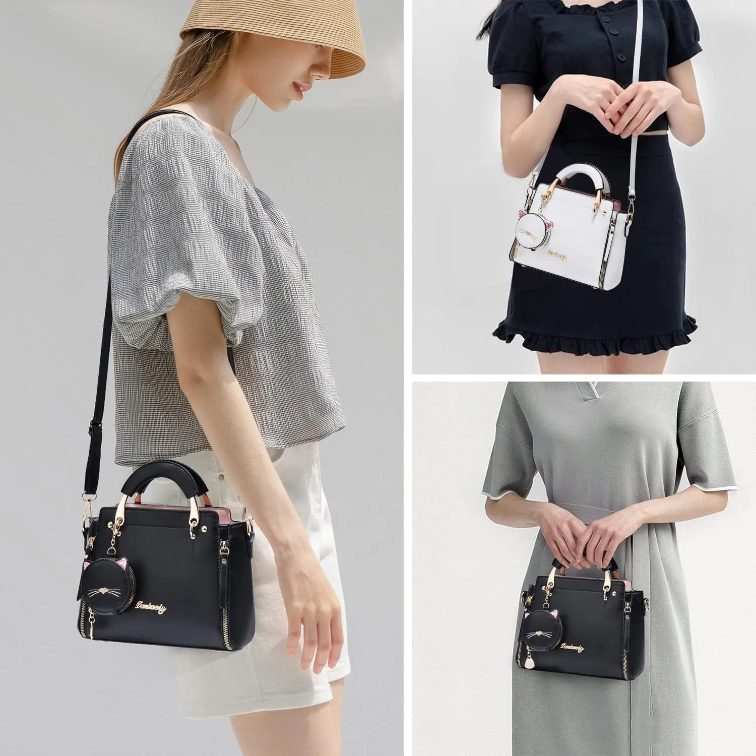 Xiaoyu Fashion Purses and Handbags for Women Ladies Crossbody Bags Top Handle Satchel Shoulder Bags Small Totes