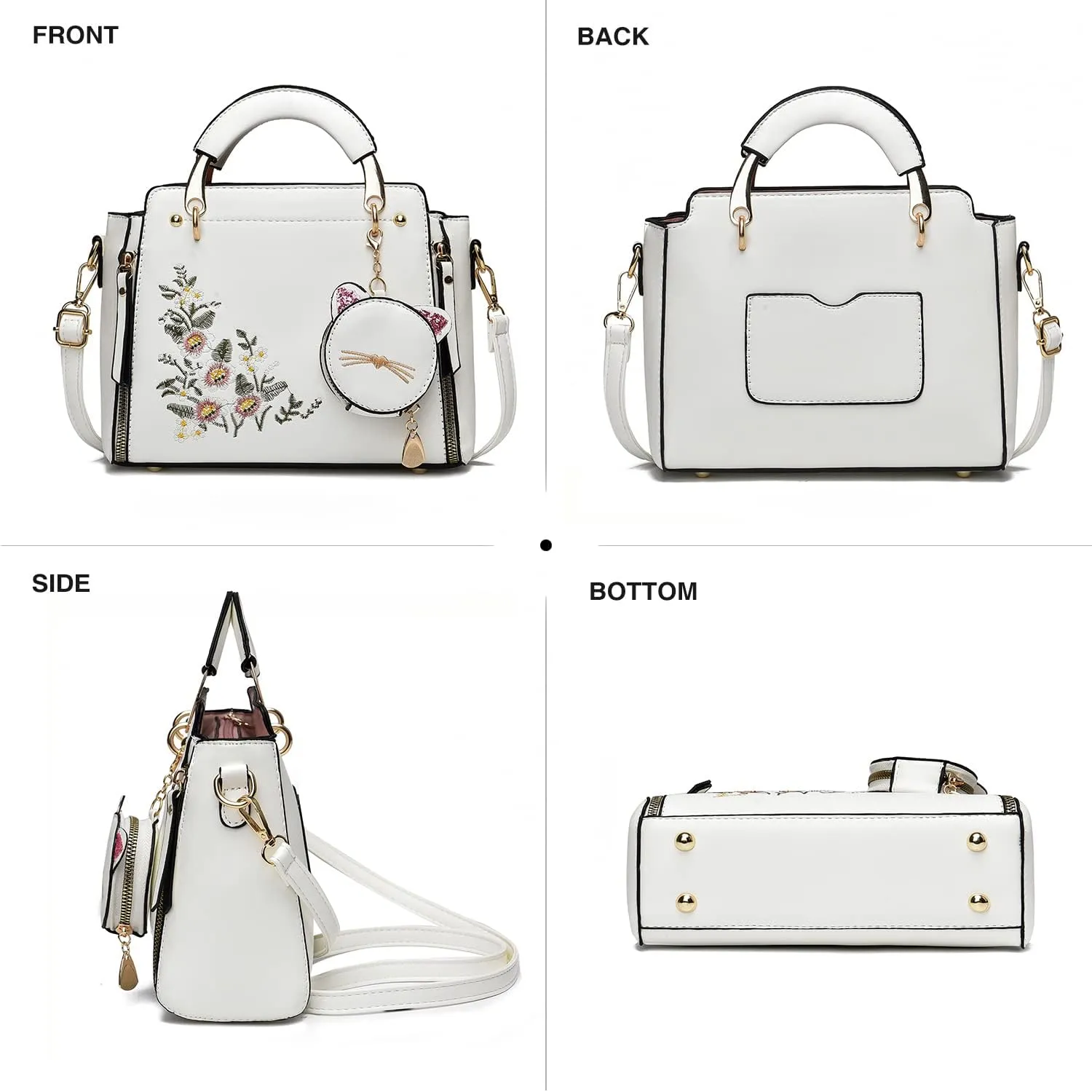 Xiaoyu Fashion Purses and Handbags for Women Ladies Crossbody Bags Top Handle Satchel Shoulder Bags Small Totes