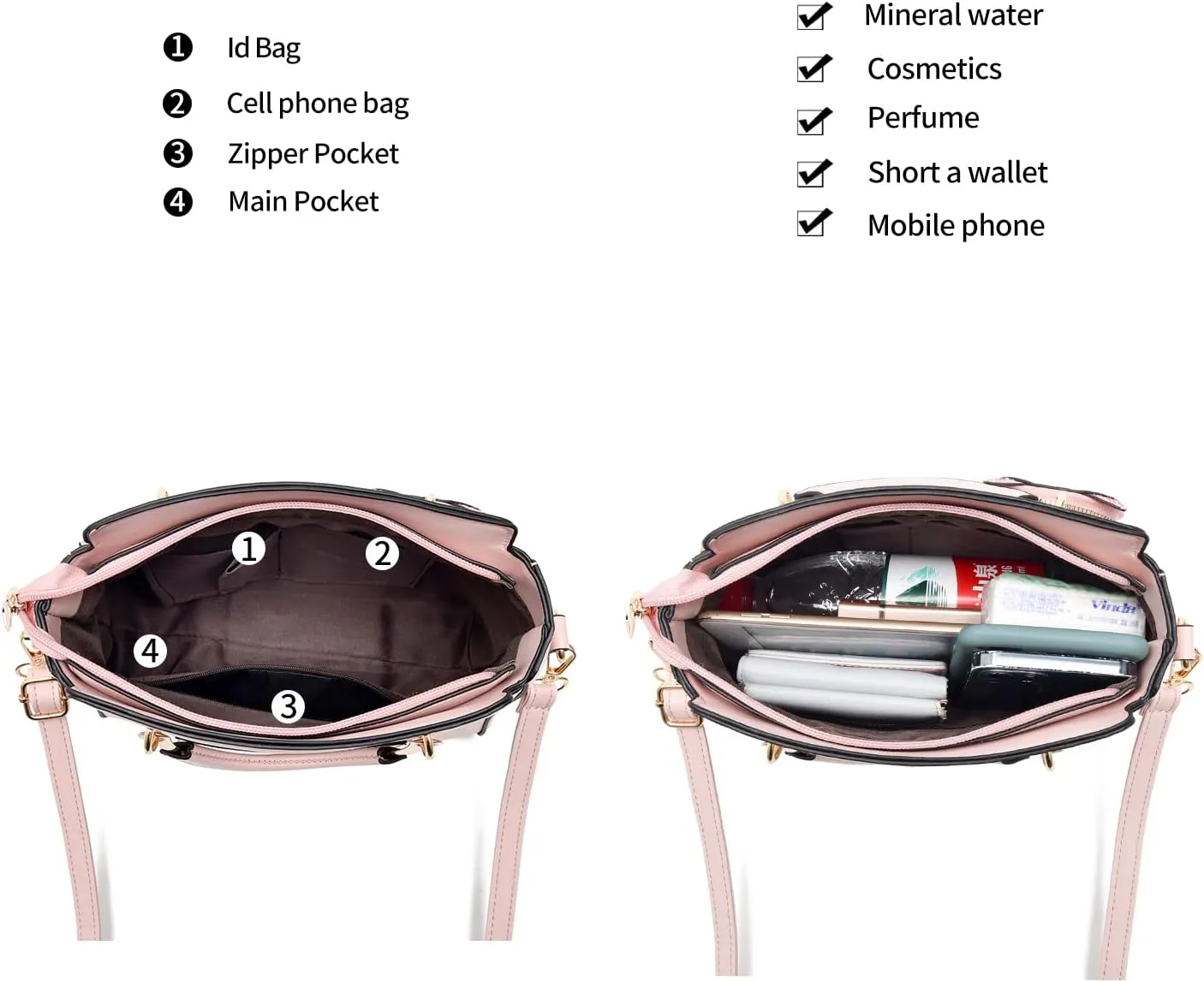 Xiaoyu Fashion Purses and Handbags for Women Ladies Crossbody Bags Top Handle Satchel Shoulder Bags Small Totes