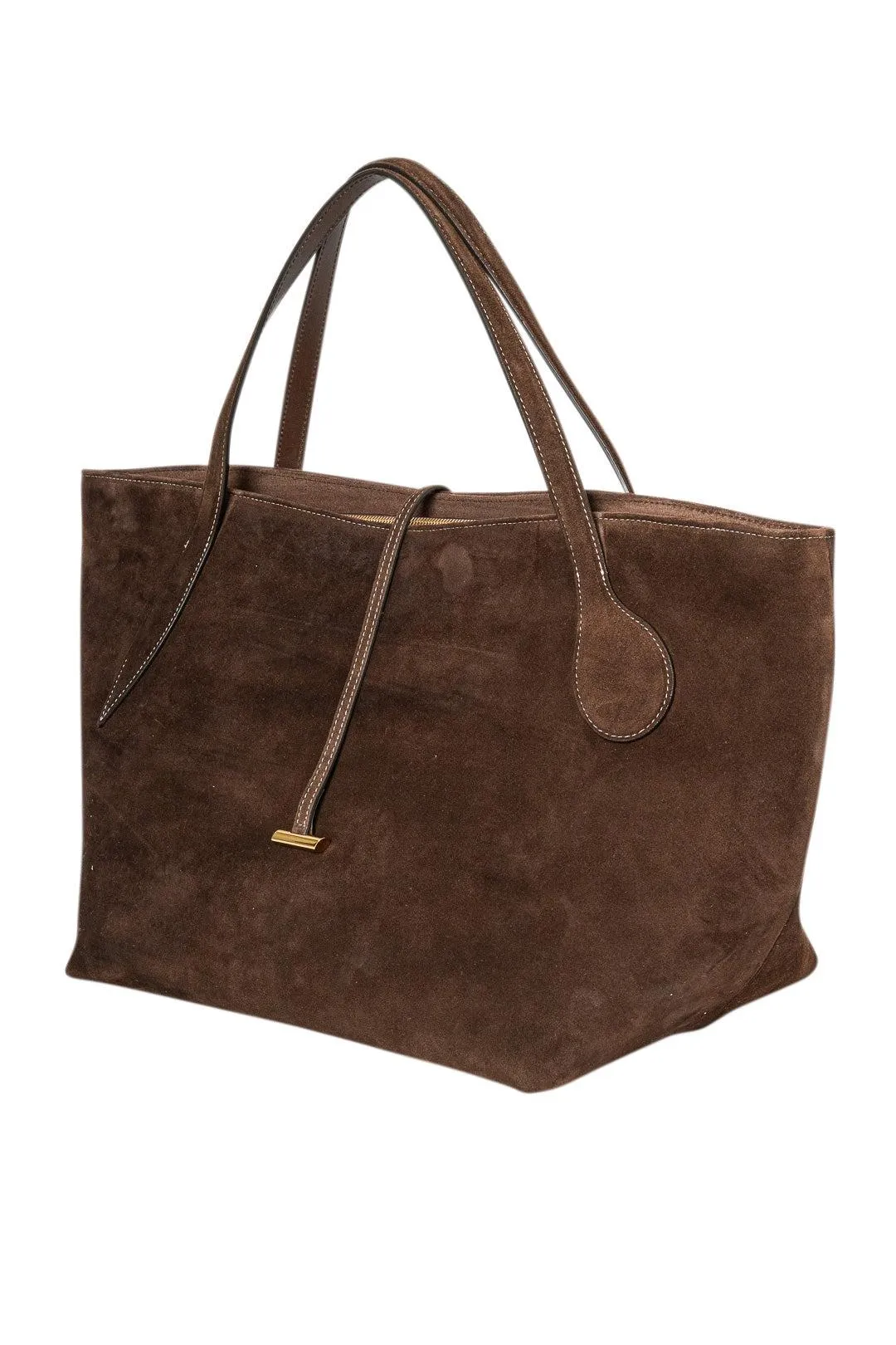 Zip Penne Tote Suede