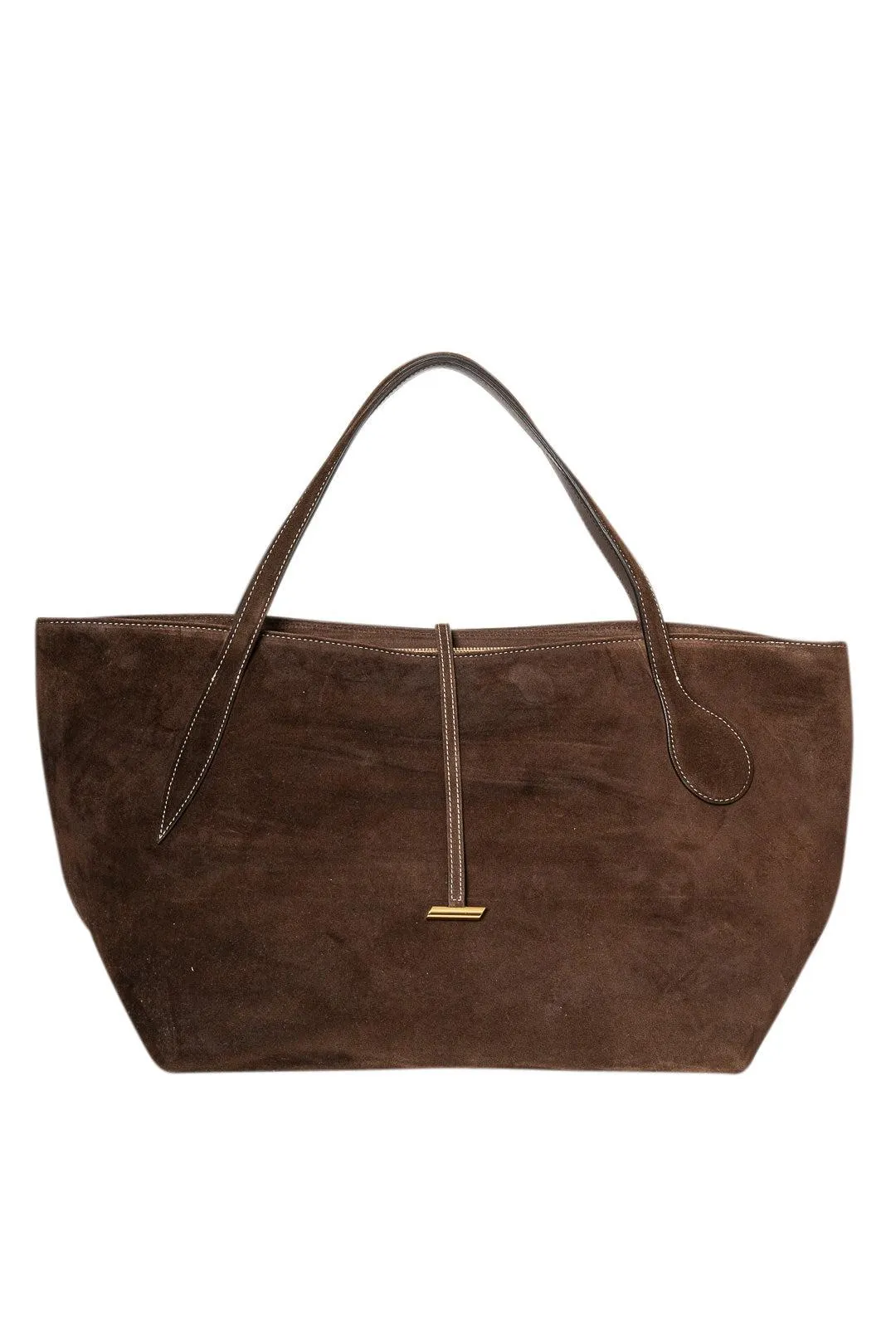 Zip Penne Tote Suede