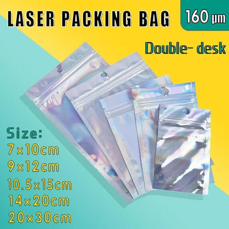Ziplock Bags 100-200PCS Food Storage Laser Pouches