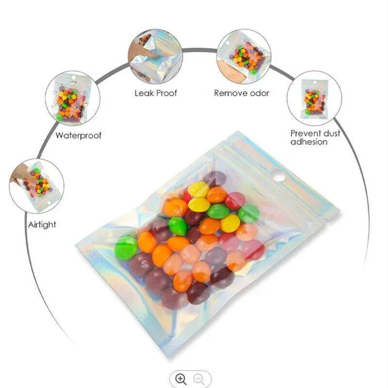 Ziplock Bags 100-200PCS Food Storage Laser Pouches
